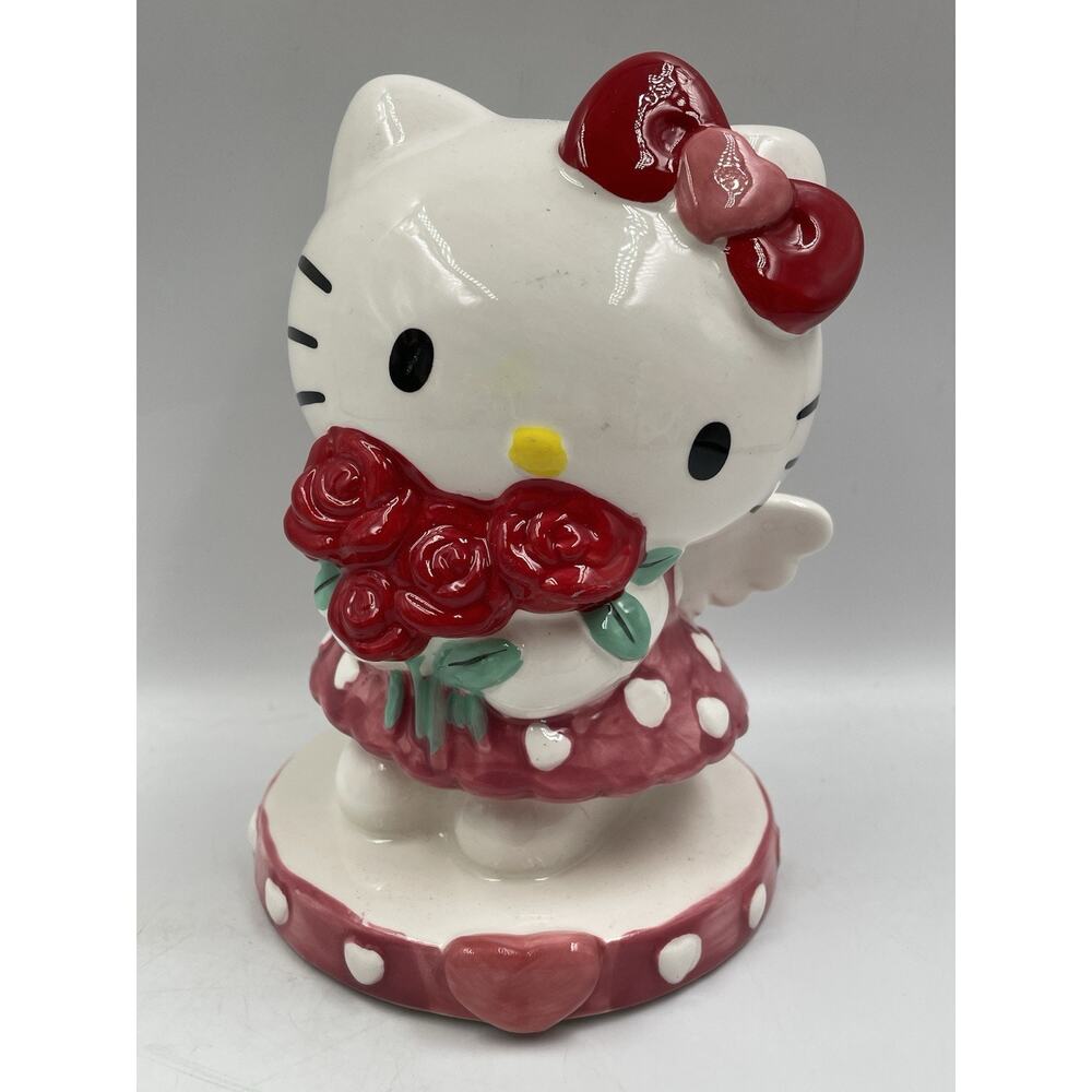 Hello Kitty Valentine's Ceramic Roses Bouquet Cupid NEW-HTF